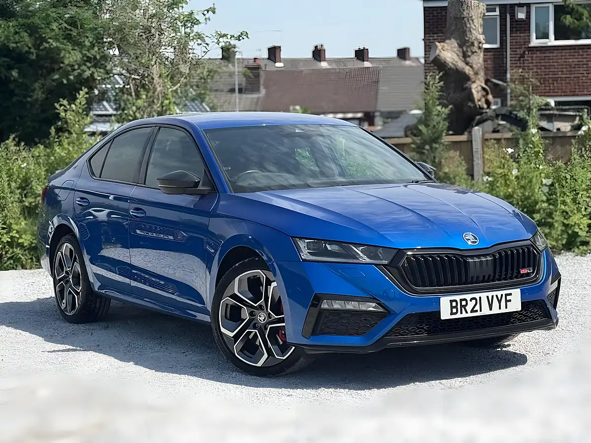 Used 2021 Skoda Octavia VRS Blue - Front View