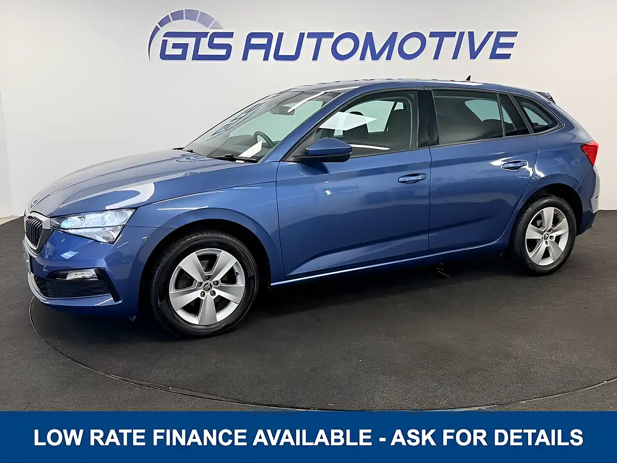 Used 2021 Skoda Scala Se Titan Blue - Front View