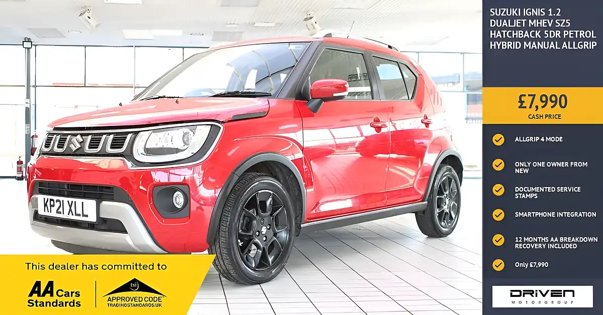 Used 2021 Suzuki Ignis SZ5 Red - Front View
