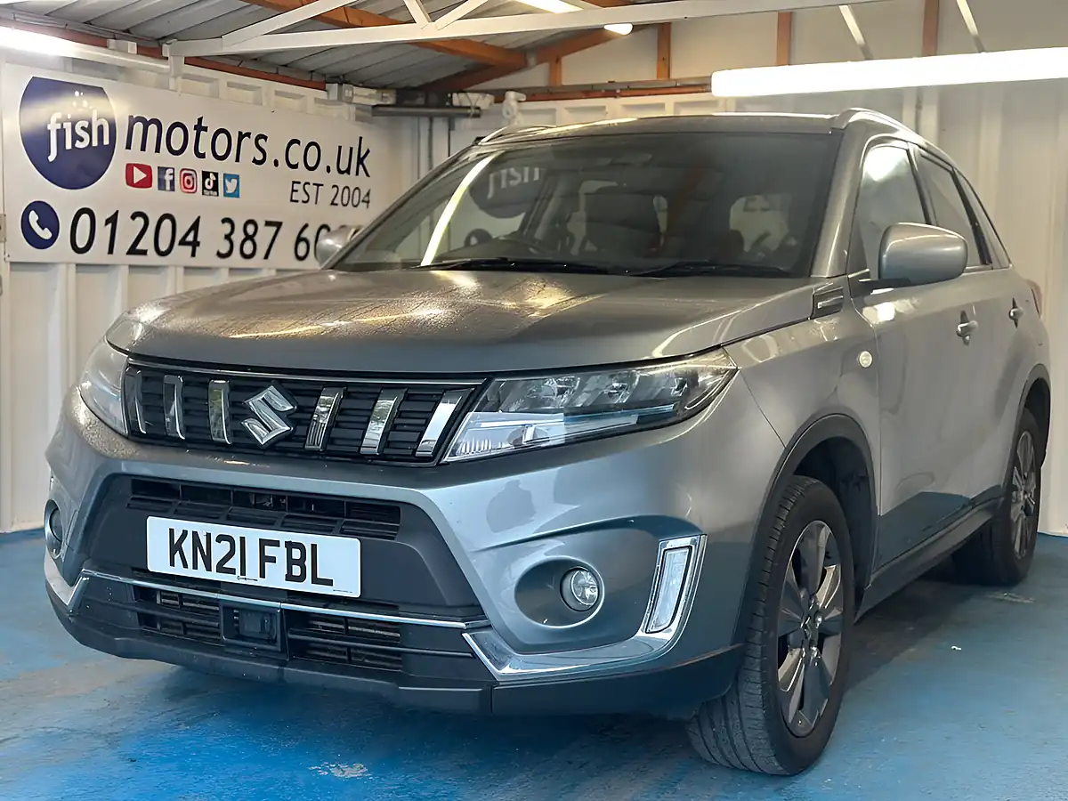 Used 2021 Suzuki Vitara Sz-T Grey - Front View