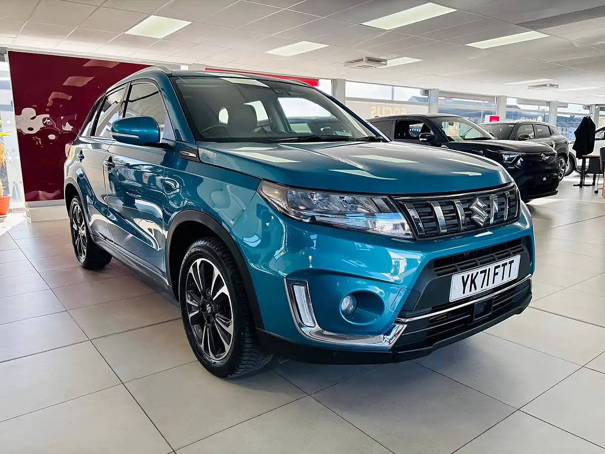 Used 2021 Suzuki Vitara SZ5 Blue - Front View