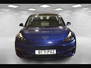 Used 2021 Tesla Model 3 Long Range Blue - Interior and Exterior details 2