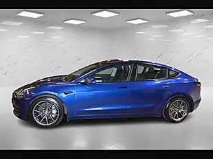Used 2021 Tesla Model 3 Long Range Blue - Interior and Exterior details 5