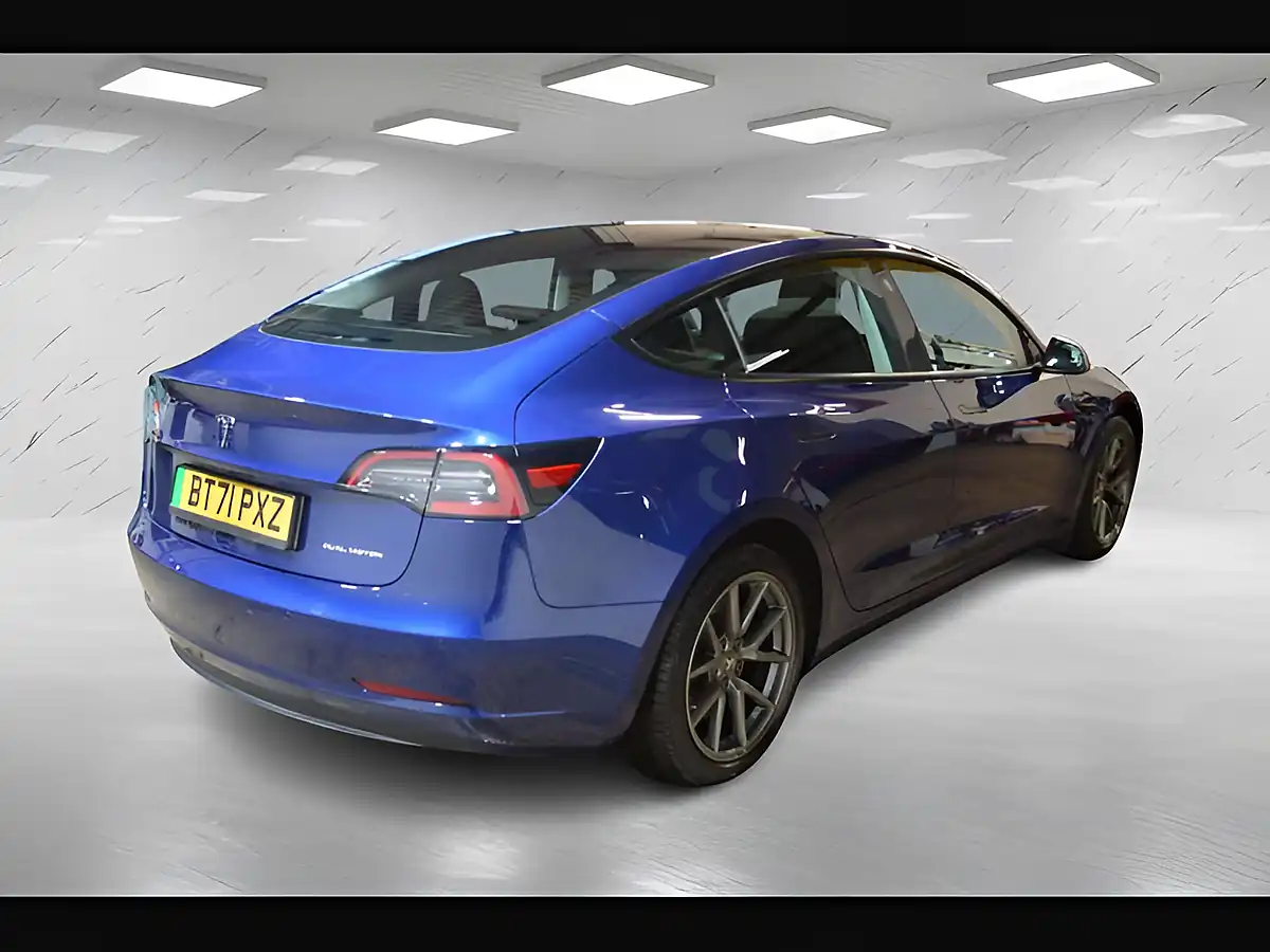Used 2021 Tesla Model 3 Long Range Blue - Interior and Exterior details 8