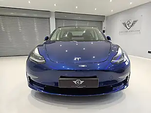 Used 2021 Tesla Model 3 Long Range Blue - Interior and Exterior details 2