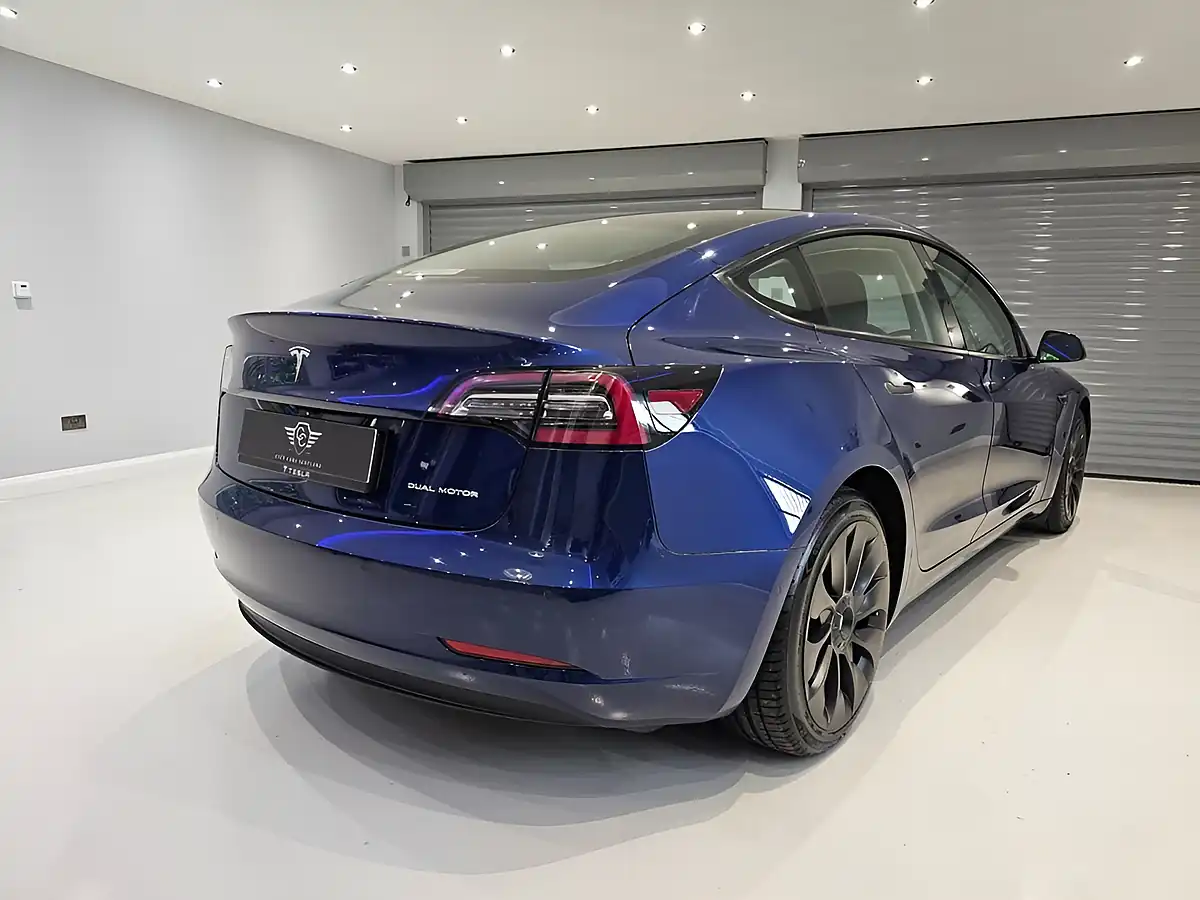 Used 2021 Tesla Model 3 Long Range Blue - Interior and Exterior details 4