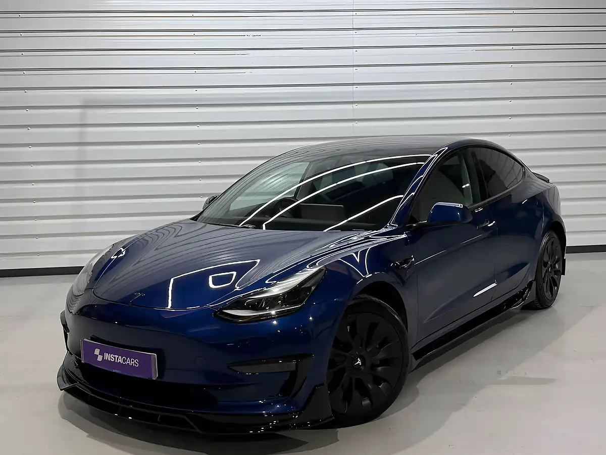 Used 2021 Tesla Model 3 Long Range Blue - Front View