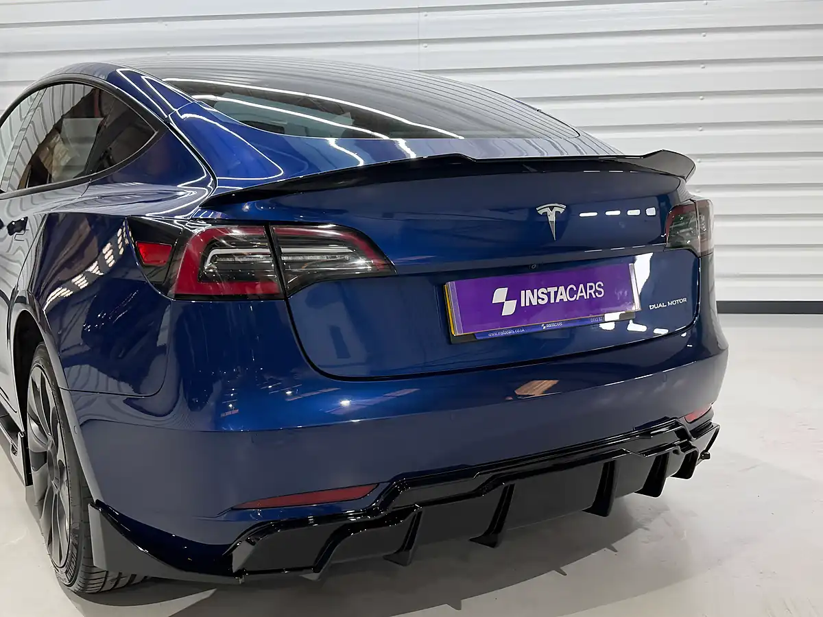 Used 2021 Tesla Model 3 Long Range Blue - Interior and Exterior details 11
