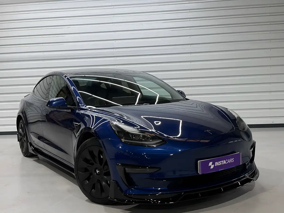 Used 2021 Tesla Model 3 Long Range Blue - Interior and Exterior details 14