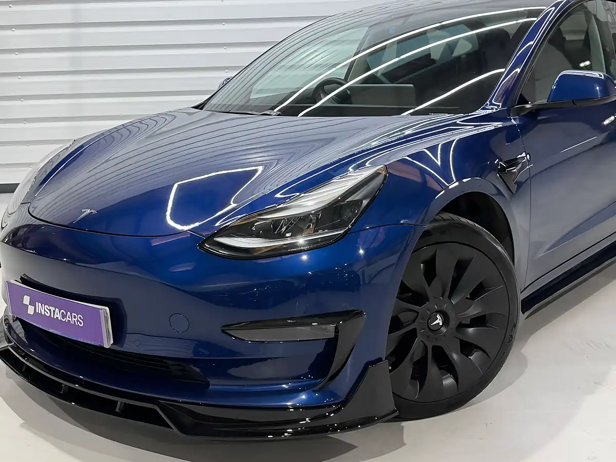 Used 2021 Tesla Model 3 Long Range Blue - Interior and Exterior details 19