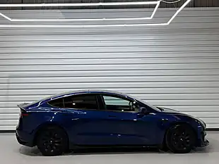 Used 2021 Tesla Model 3 Long Range Blue - Interior and Exterior details 2
