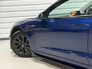 Used 2021 Tesla Model 3 Long Range Blue - Interior and Exterior details 3