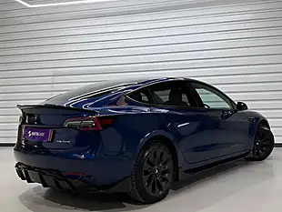 Used 2021 Tesla Model 3 Long Range Blue - Interior and Exterior details 5