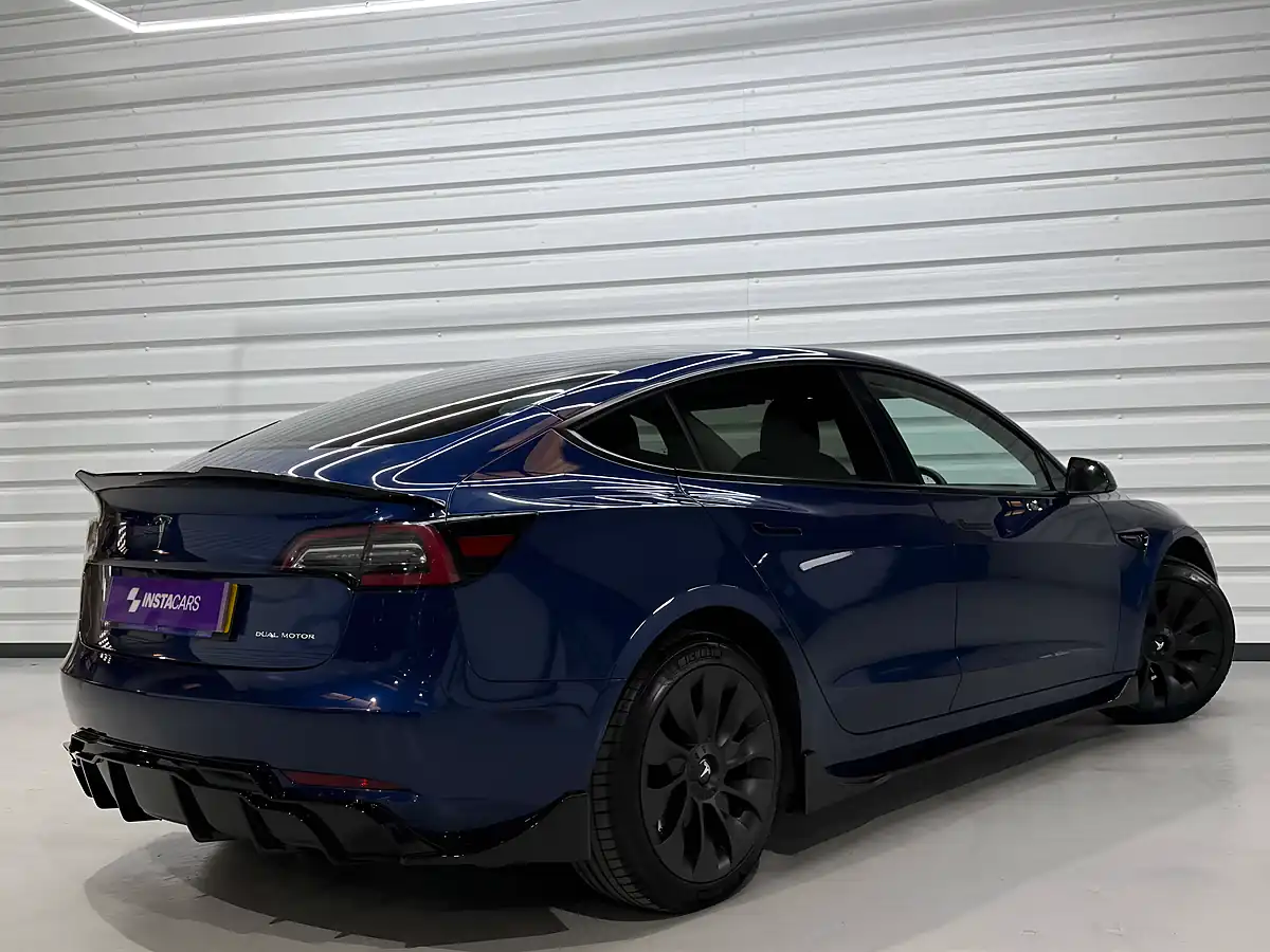 Used 2021 Tesla Model 3 Long Range Blue - Interior and Exterior details 5