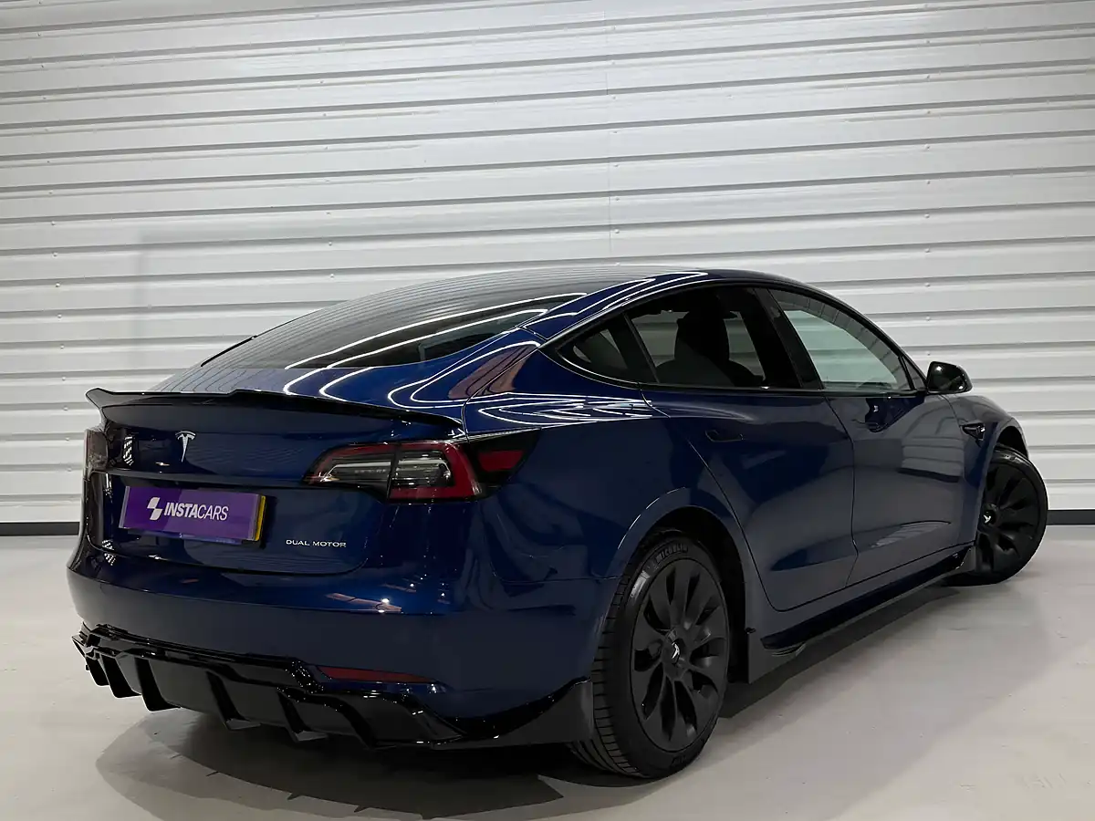 Used 2021 Tesla Model 3 Long Range Blue - Interior and Exterior details 6