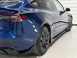 Used 2021 Tesla Model 3 Long Range Blue - Interior and Exterior details 7