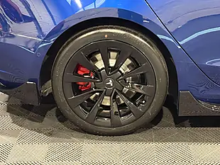 Used 2021 Tesla Model 3 Long Range Blue - Interior and Exterior details 11