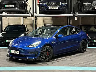 Used 2021 Tesla Model 3 Long Range Blue - Interior and Exterior details 5