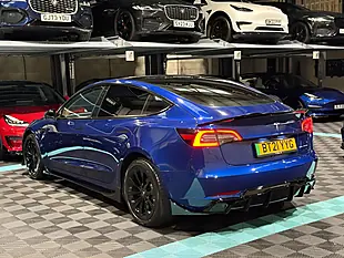 Used 2021 Tesla Model 3 Long Range Blue - Interior and Exterior details 7