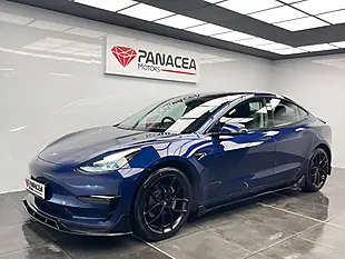 Used 2021 Tesla Model 3 Long Range Blue - Interior and Exterior details 16
