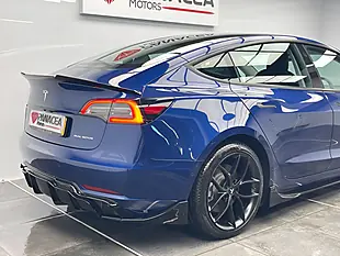 Used 2021 Tesla Model 3 Long Range Blue - Interior and Exterior details 9