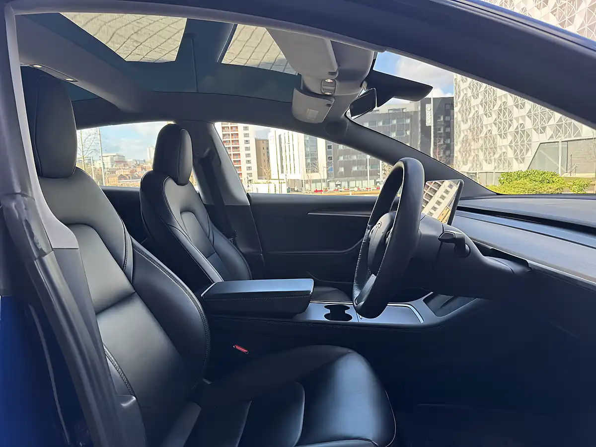 Used 2021 Tesla Model 3 Long Range Blue - Interior and Exterior details 14