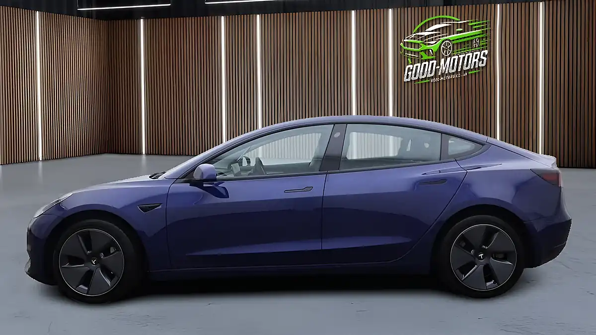 Used 2021 Tesla Model 3 Long Range Blue - Interior and Exterior details 11