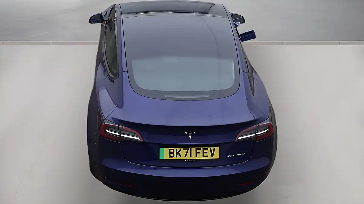 Used 2021 Tesla Model 3 Long Range Blue - Interior and Exterior details 14