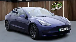 Used 2021 Tesla Model 3 Long Range Blue - Interior and Exterior details 3