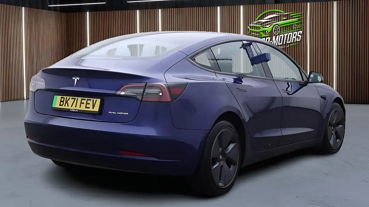 Used 2021 Tesla Model 3 Long Range Blue - Interior and Exterior details 7