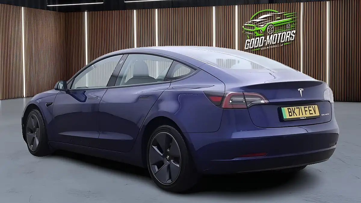 Used 2021 Tesla Model 3 Long Range Blue - Interior and Exterior details 9