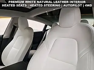 Used 2021 Tesla Model 3 Long Range Pearl White Metallic - Interior and Exterior details 4