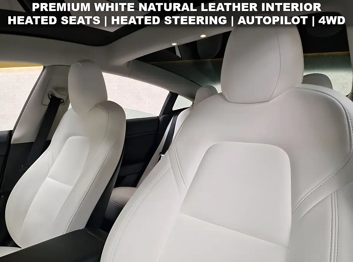 Used 2021 Tesla Model 3 Long Range Pearl White Metallic - Interior and Exterior details 4