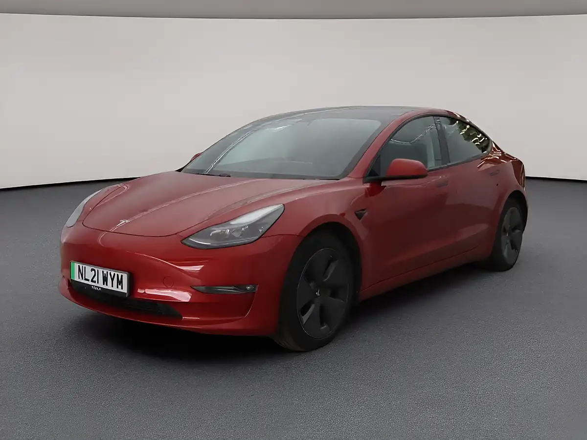Used 2021 Tesla Model 3 Long Range Red - Interior and Exterior details 2