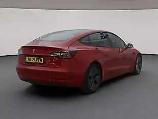 Used 2021 Tesla Model 3 Long Range Red - Interior and Exterior details 4