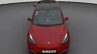 Used 2021 Tesla Model 3 Long Range Red - Interior and Exterior details 6