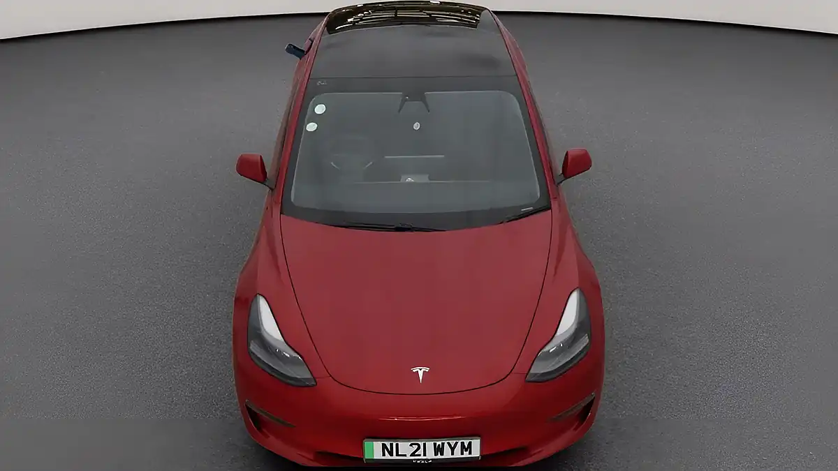 Used 2021 Tesla Model 3 Long Range Red - Interior and Exterior details 6