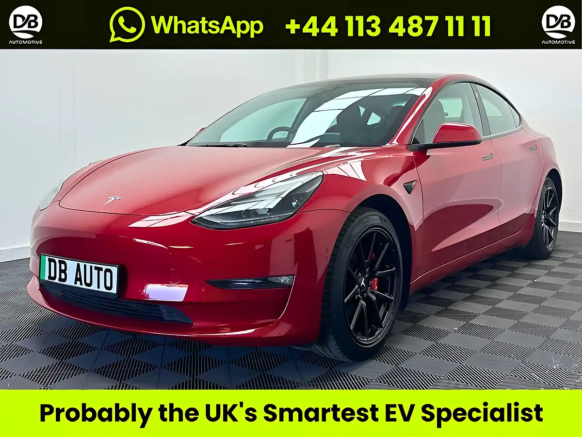 Used 2021 Tesla Model 3 Long Range Red - Front View