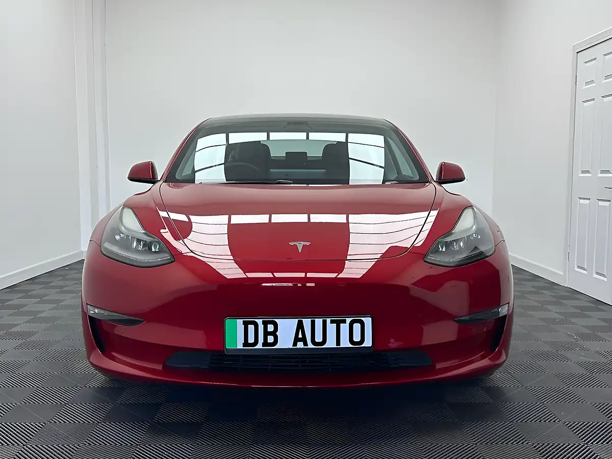 Used 2021 Tesla Model 3 Long Range Red - Interior and Exterior details 12