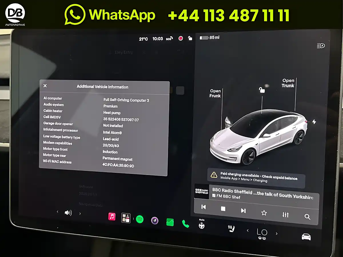 Used 2021 Tesla Model 3 Long Range White - Interior and Exterior details 13