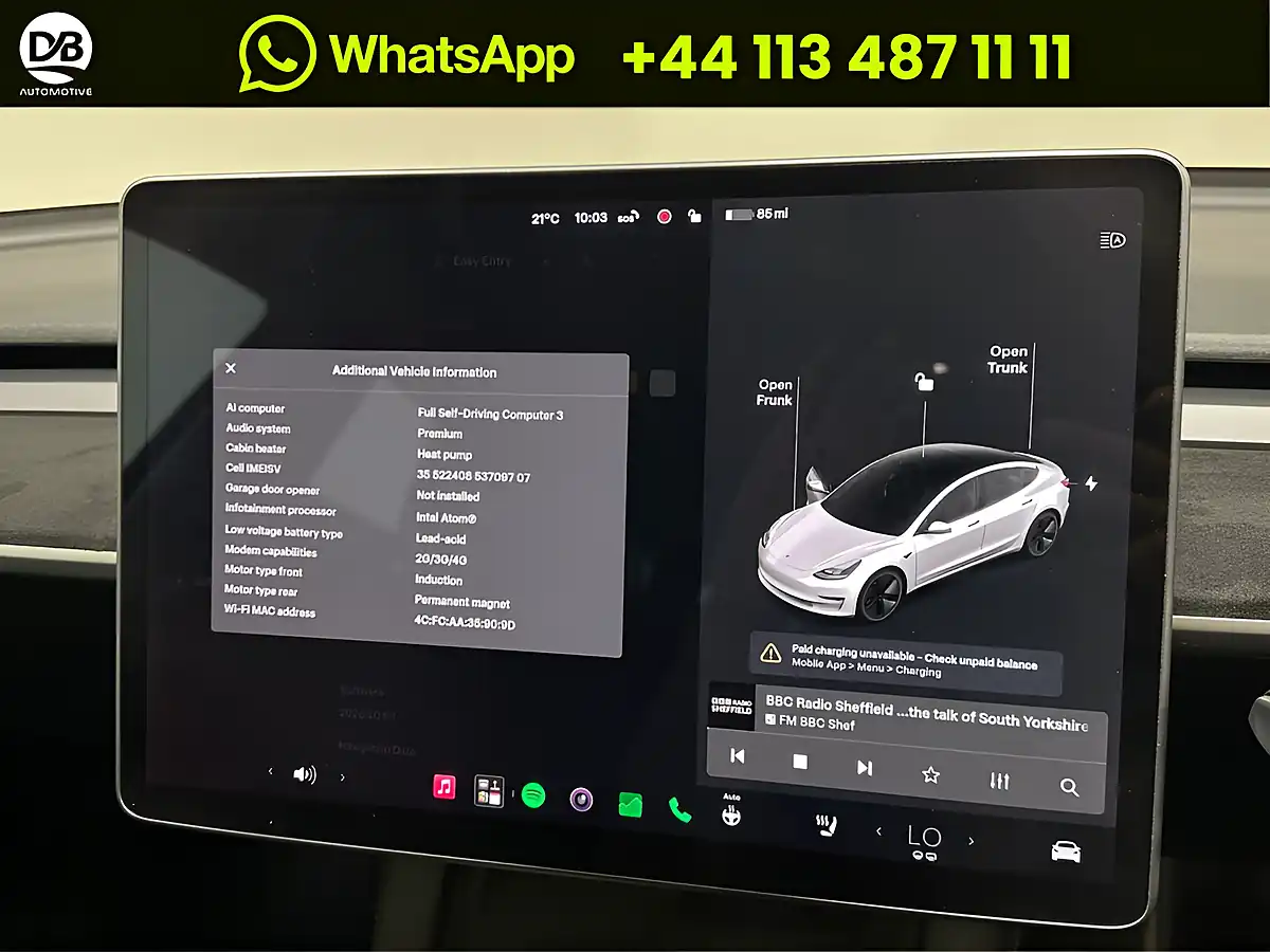 Used 2021 Tesla Model 3 Long Range White - Interior and Exterior details 17