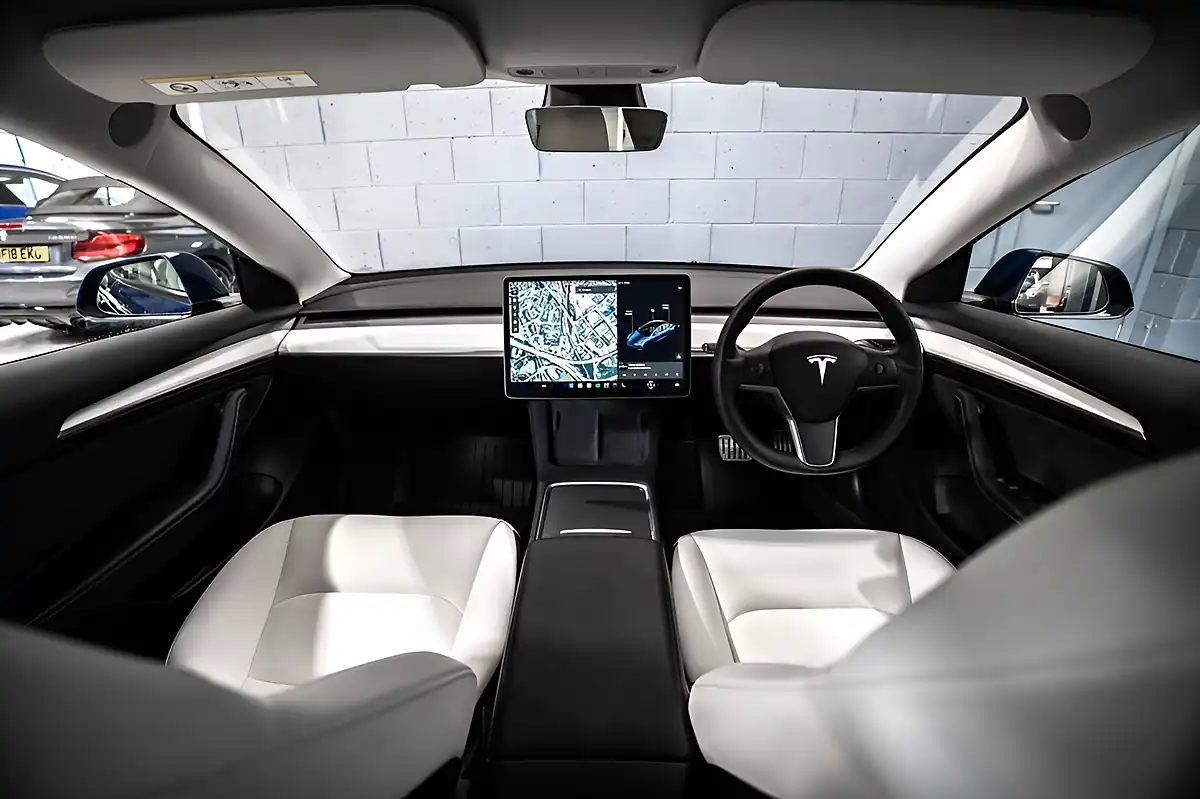 Used 2021 Tesla Model 3 Performance Blue - Interior and Exterior details 2