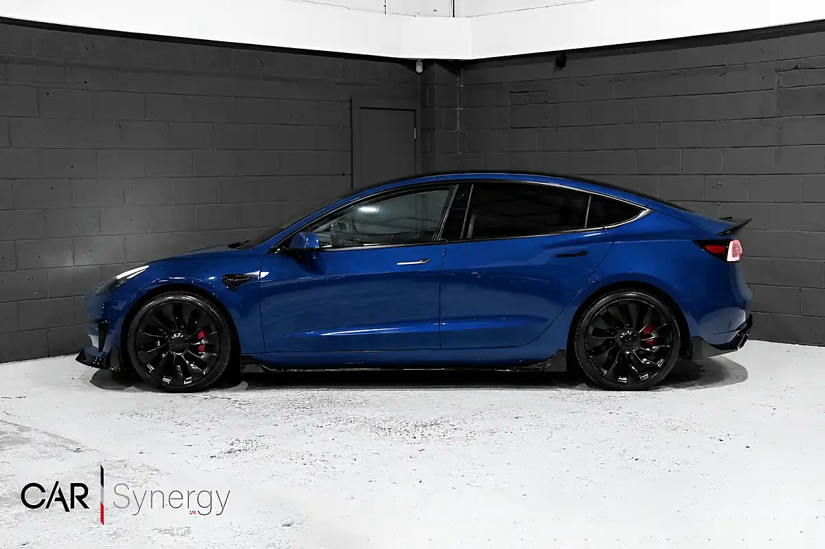Used 2021 Tesla Model 3 Performance Blue - Interior and Exterior details 4