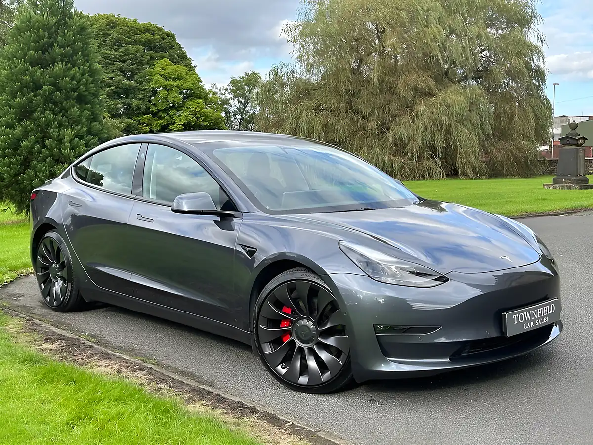 Used 2021 Tesla Model 3 Performance Grey - Front View