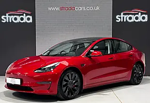 Used 2021 Tesla Model 3 Performance Red Tri Coat - Interior and Exterior details 3