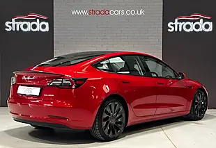 Used 2021 Tesla Model 3 Performance Red Tri Coat - Interior and Exterior details 4
