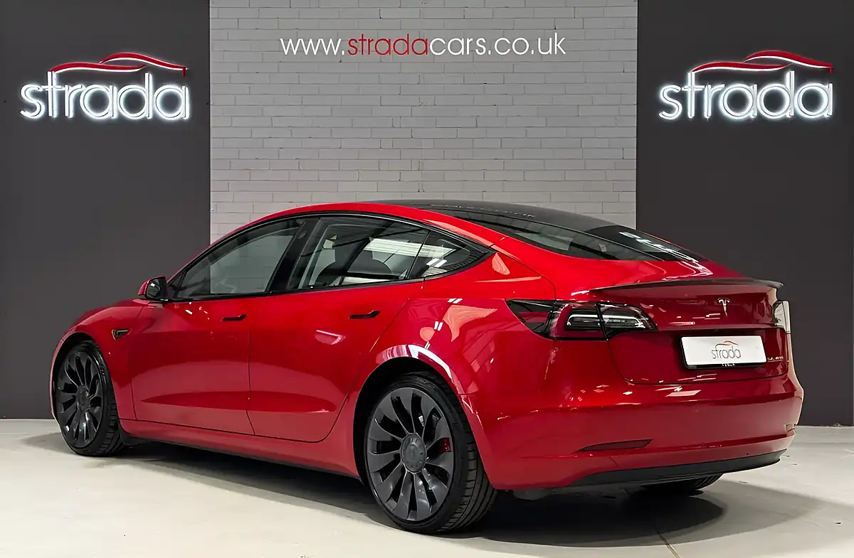 Used 2021 Tesla Model 3 Performance Red Tri Coat - Interior and Exterior details 5
