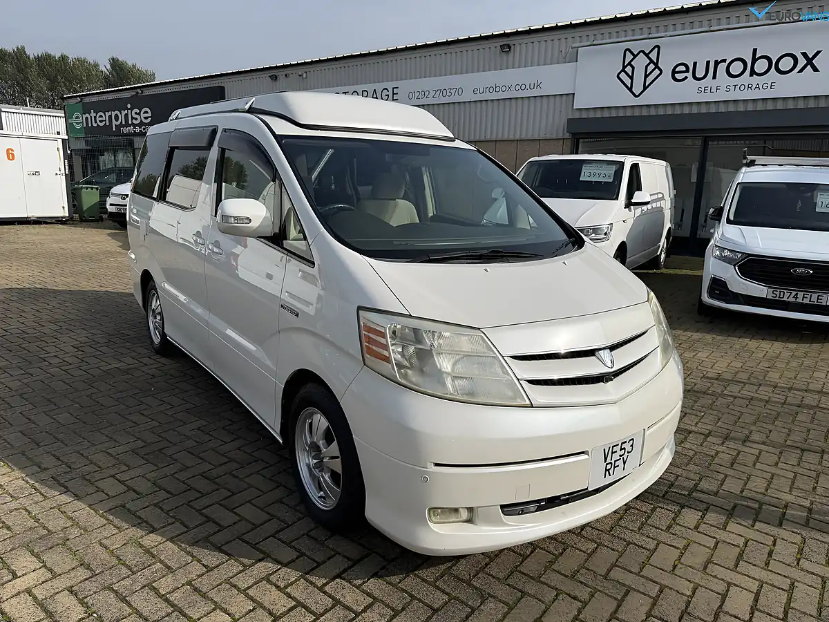 Used 2021 Toyota Alphard Camper White - Front View