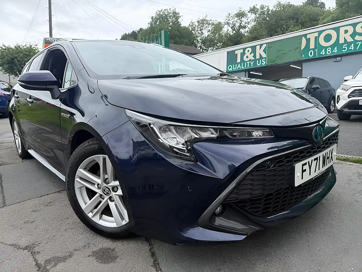 Used 2021 Toyota Corolla Icon Tech Blue - Front View