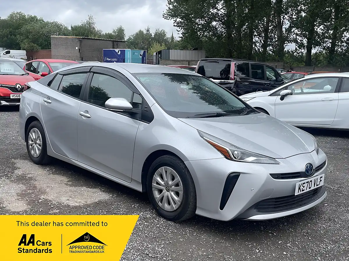 Used 2021 Toyota Prius Active Silver - Front View